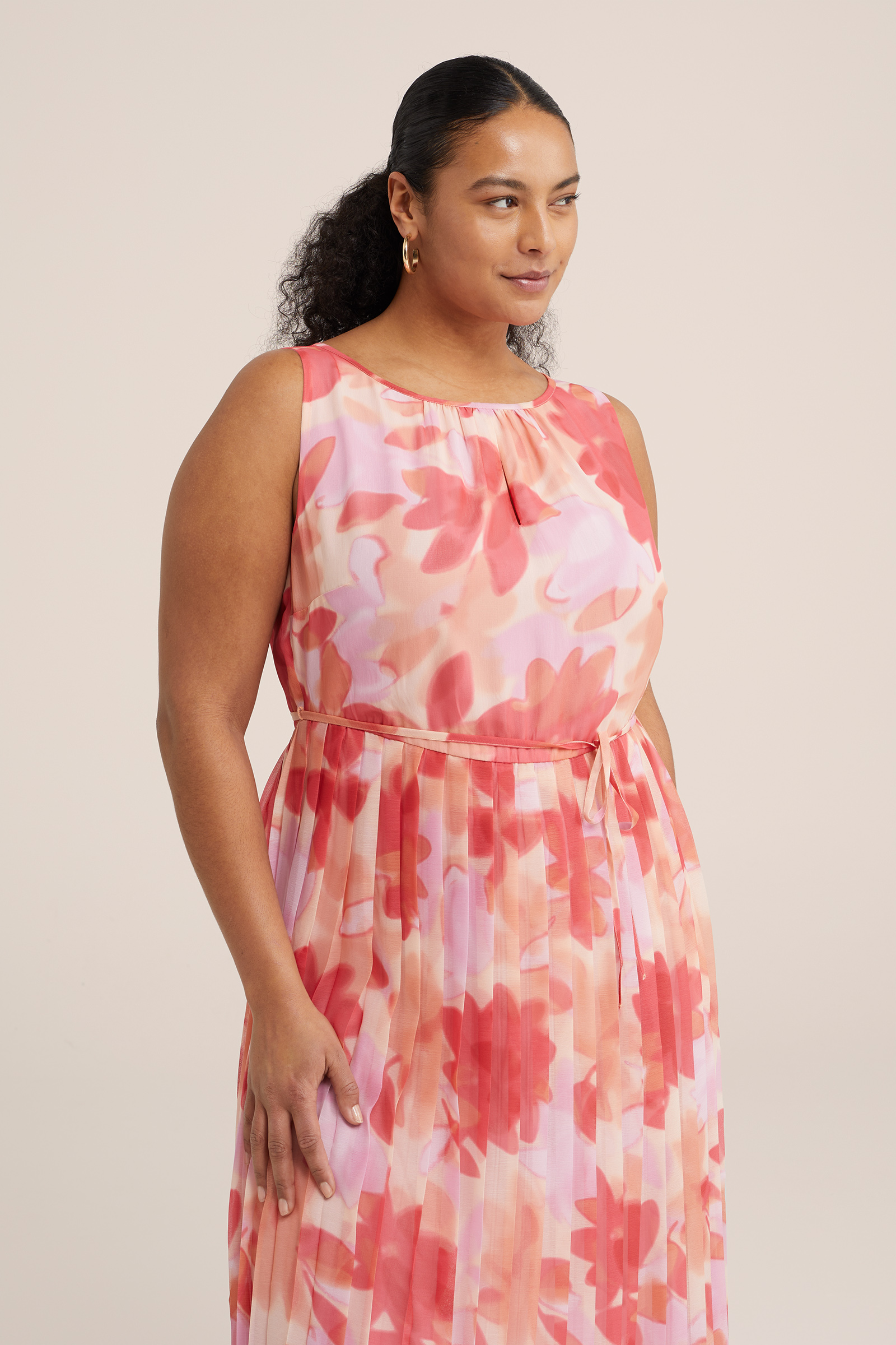 maxi-jurk met dessin - Curve WE Fashion All-over print