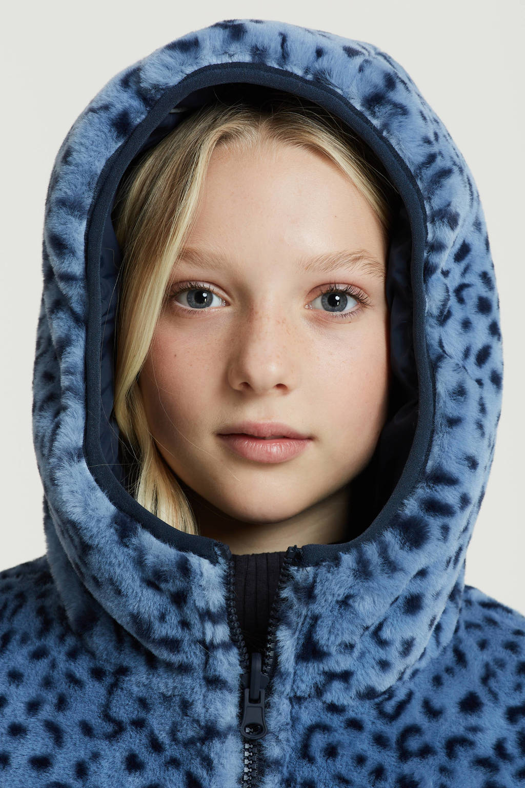 anytime reversible winterjas blauw
