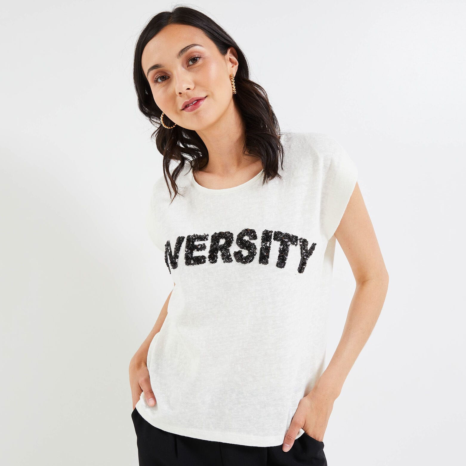 T-shirt à message femme