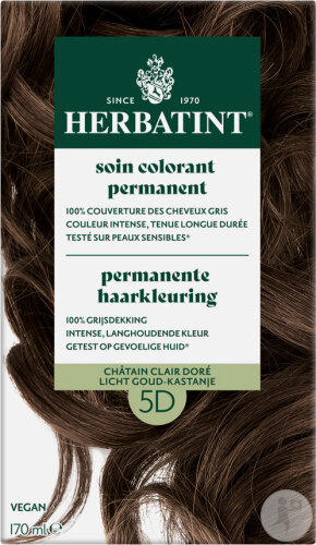 Herbatint Soin Colorant Permanent 5D Châtain Clair Doré 1 Kit