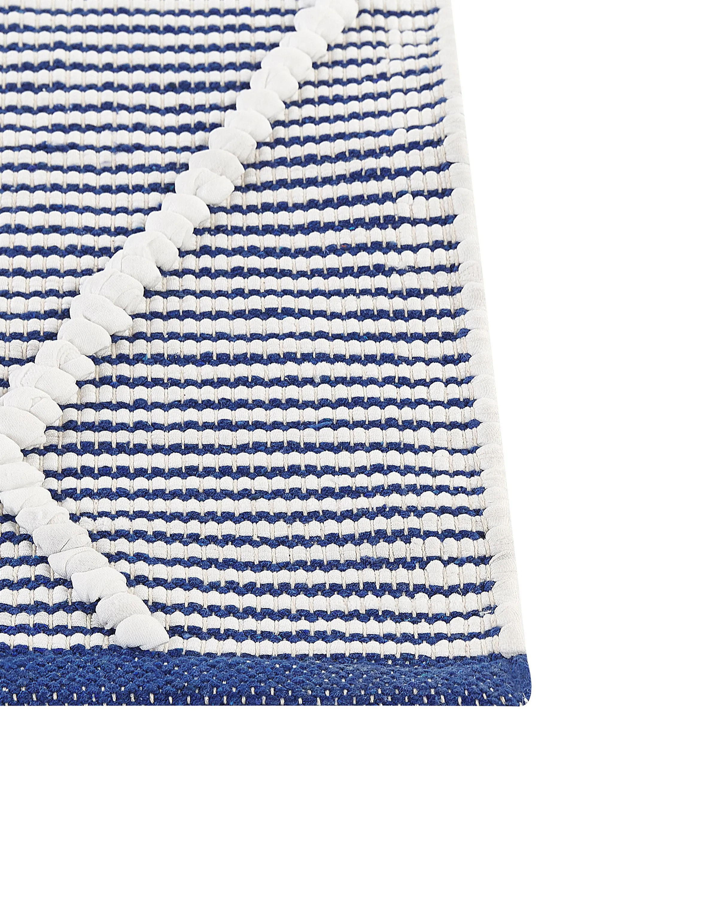 Vloerkleed SYNOPA Blauw 80 x 150 cm Katoen