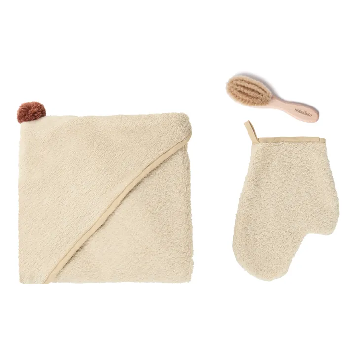 Nobodinoz Set de bain So cute en coton bio | Sable