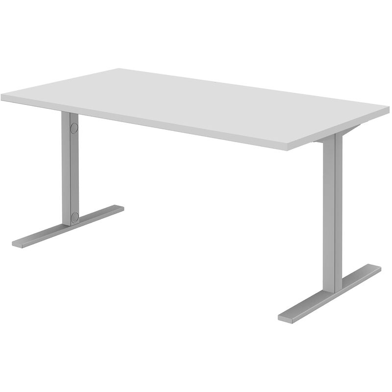 Schreibtisch LINUS T-Bein, 160 x 80 cm, grau