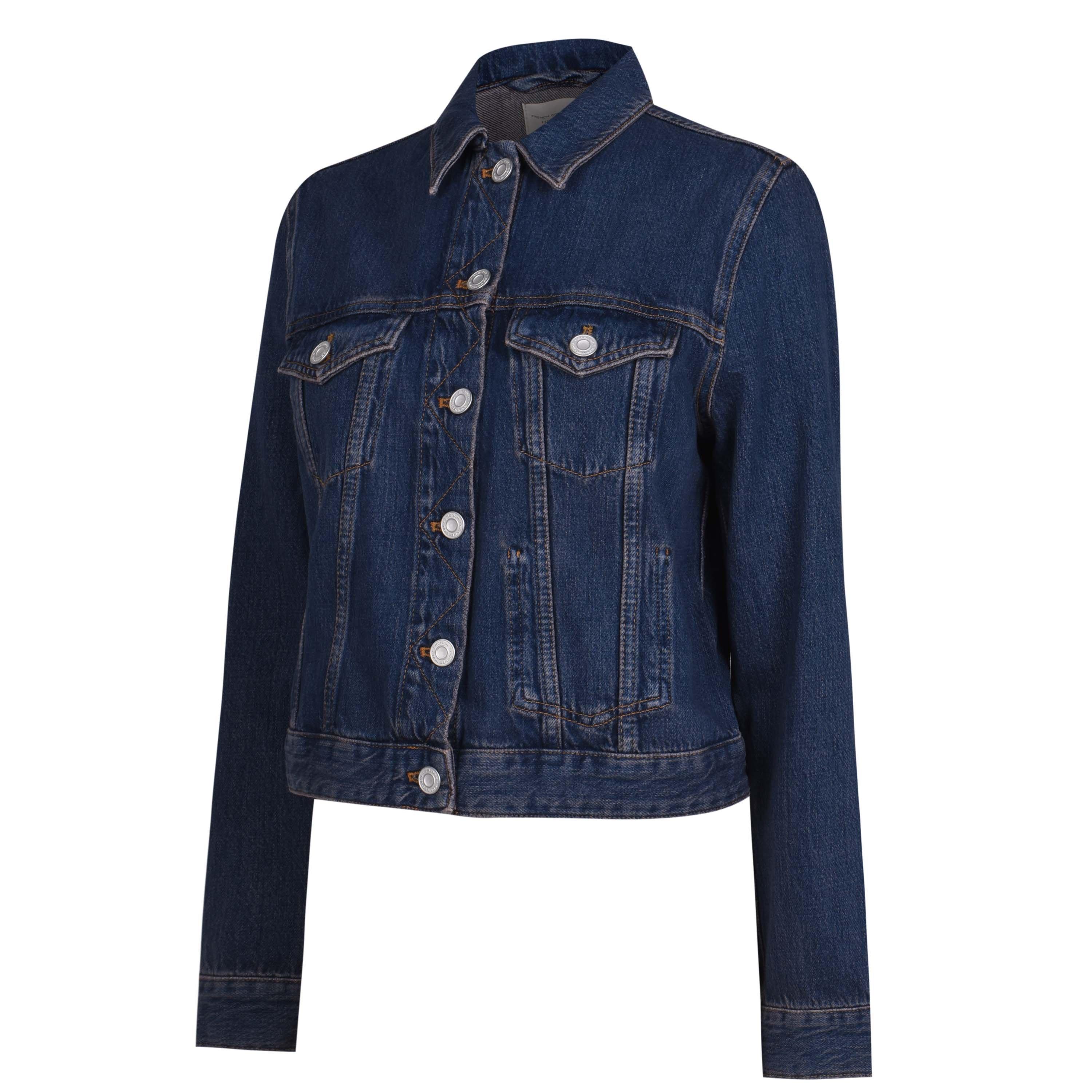 French Connection Macee Micro Western Denim Jacket