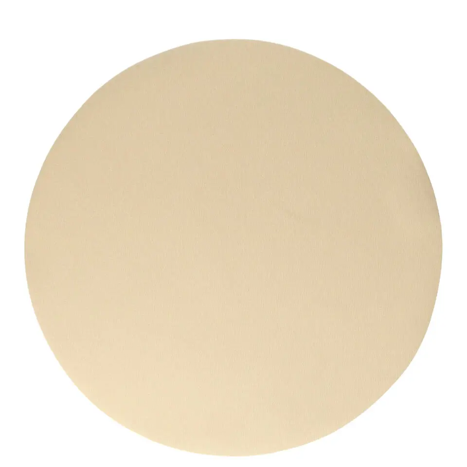 Wicotex Placemats Uni - creme - rond 38 cm - Teflon coating