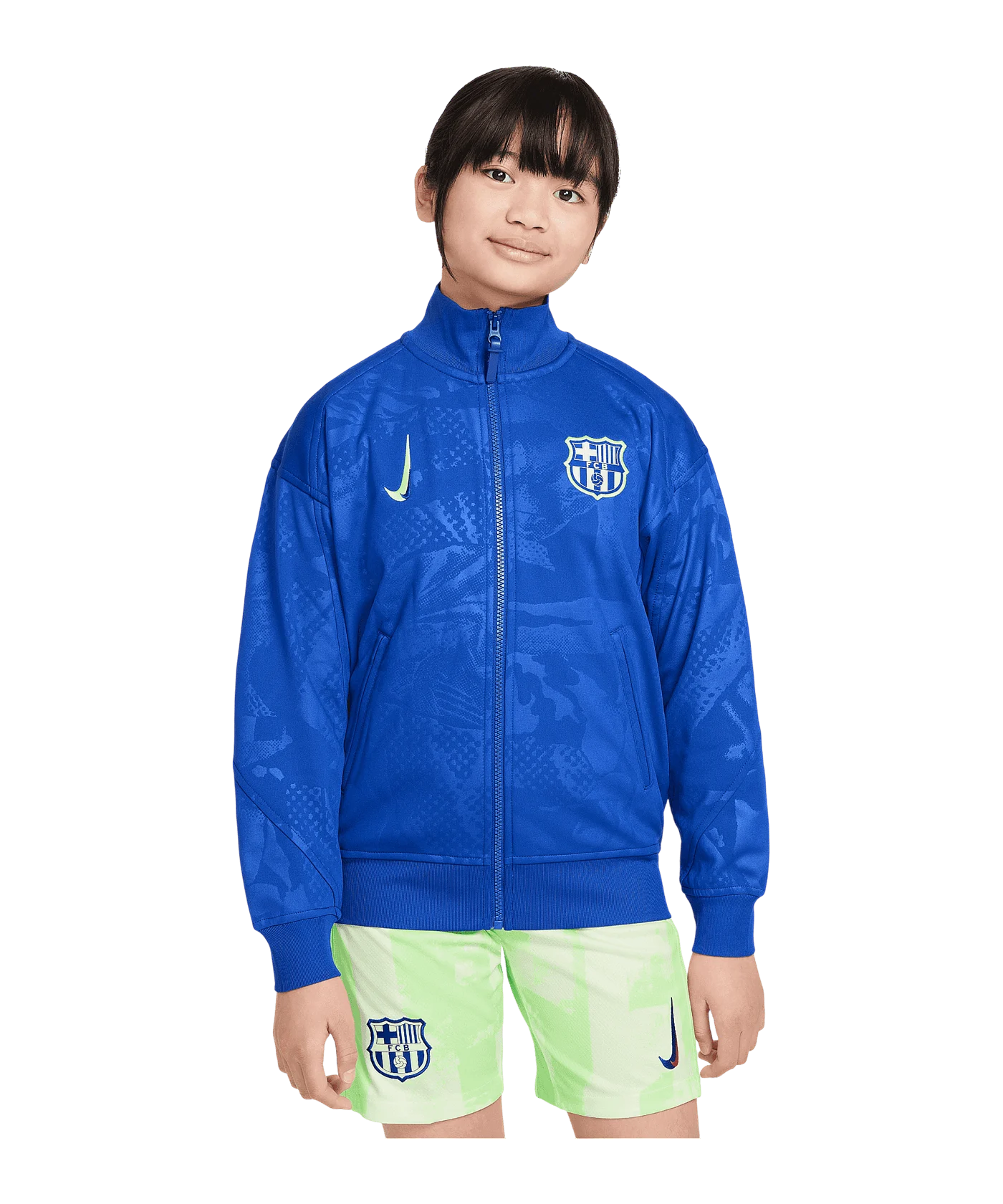Nike FC Barcelona Academy Anthem Jacke 3rd Kids Blau F417