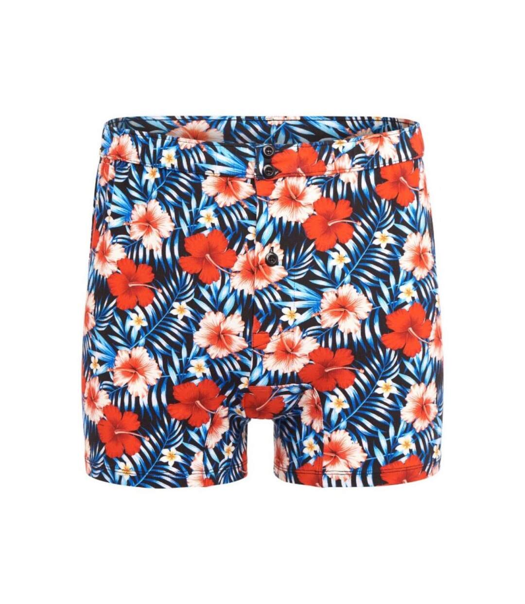 PULL IN Caleçon Homme Coton REDBISCUS Bleu Rouge