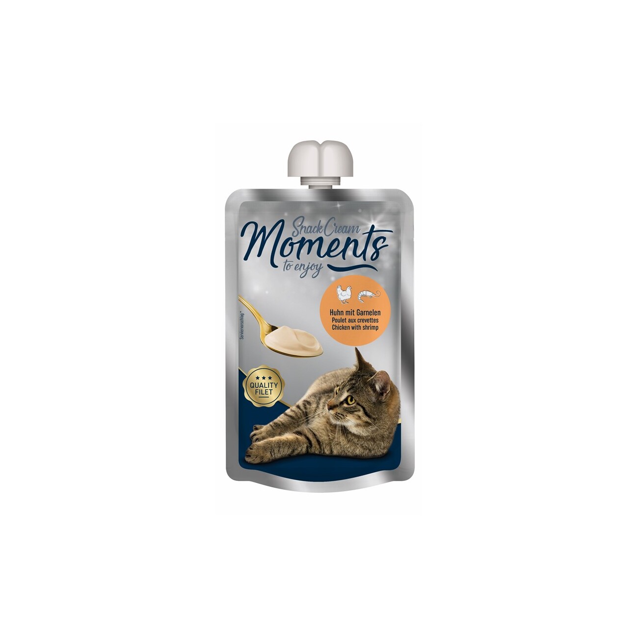MOMENTS Snack Cream 7x100g Huhn und Garnele