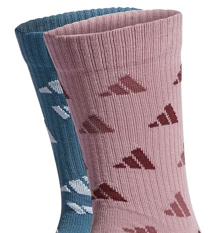 adidas Performance Strømper - Graphic Sport - 2-Pak - Blåe/Mauve