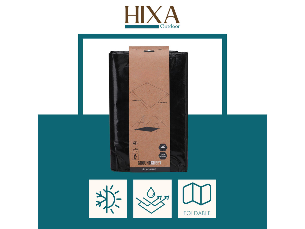 HIXA 300 x 200 cm grondzeil - Black