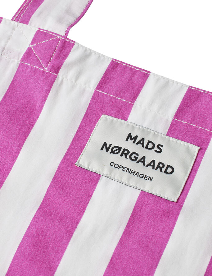 Mads Nørgaard - Copenhagen Sacky Atoma Bag Lyserød og hvid med striber