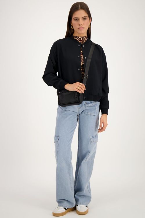 Panterprint top met plooien
