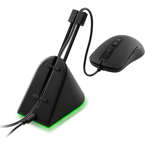 Deltaco GAM-044-RGB museledningsholder - sort