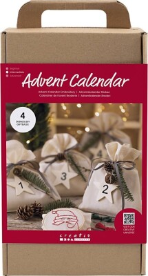Kreativ Adventskalender - Broderi Diy - 4 Gaver