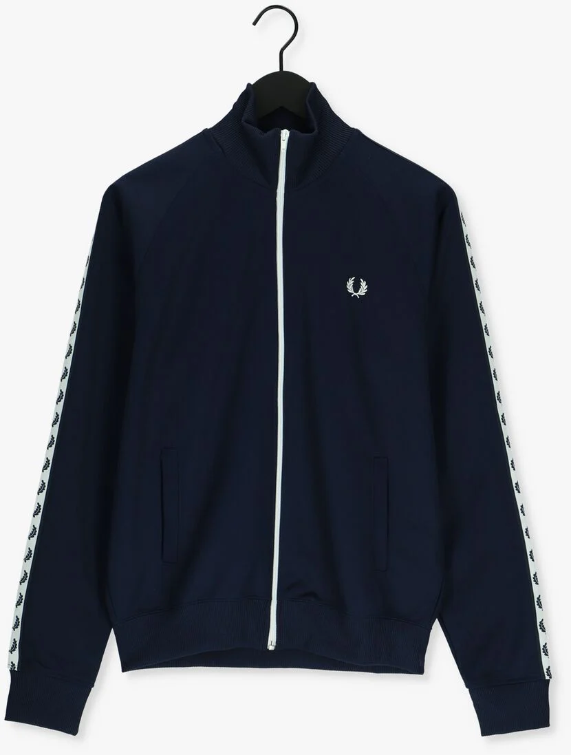 FRED PERRY blauwe fred perry vest taped track jacket