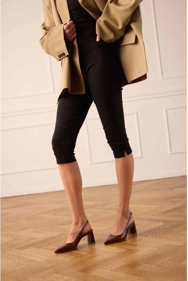 No Stress Dames Blauwe lak slingbacks