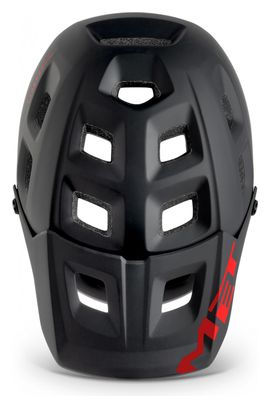 Casque All-Mountain MET Terranova Mips Noir Rouge Mat Brillant