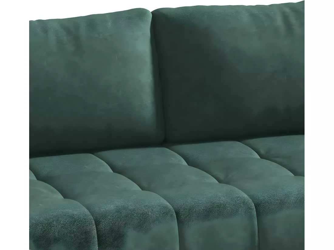 Canapé U 5 places convertible coffre Jonas Vert