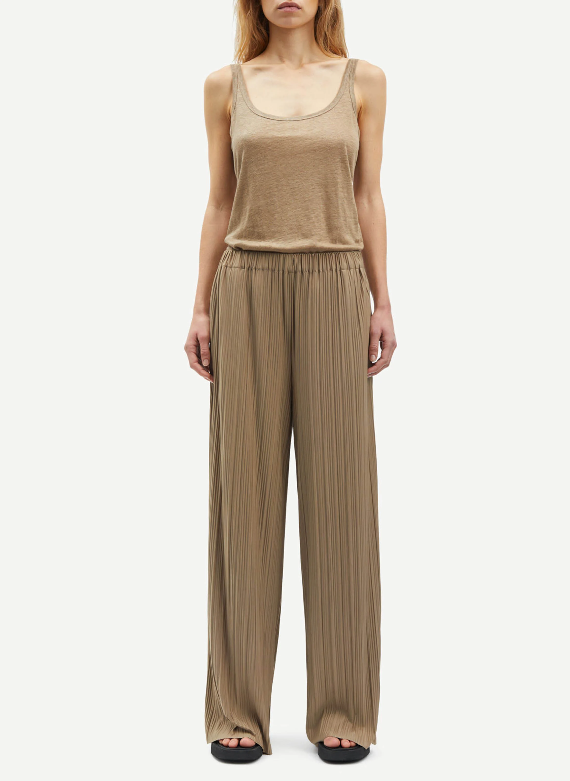 UMA - Pantalon large plissé | Vert