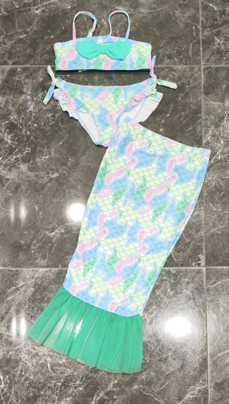 Zeemeermin bikini - groen