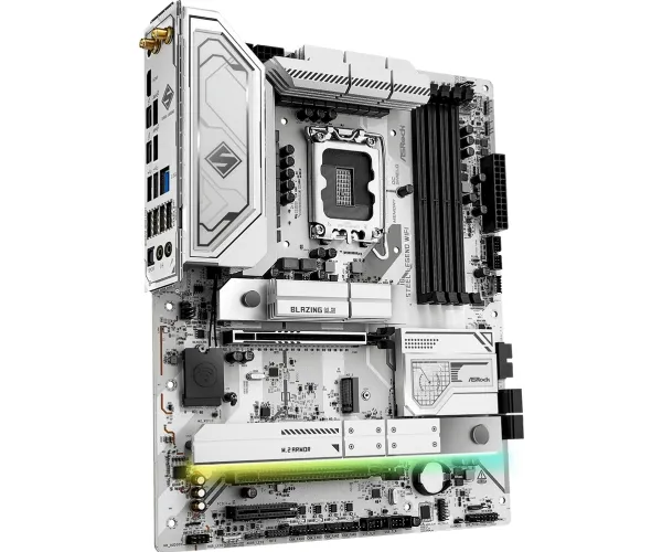 ASRock Z890 STEEL LEGENd WiFi - Bundkort - ATX - LGA1851 sokkel - Z890 Chipset - USB4, USB-C 3.2 Gen 2x2, USB 3.2 Gen 2, USB 3.2 Gen 1 - 2.5 Gigabit LAN, Wi-Fi 7, Bluetooth - onboard grafik (CPU påkrævet) - HD Audio (8-kanaler)