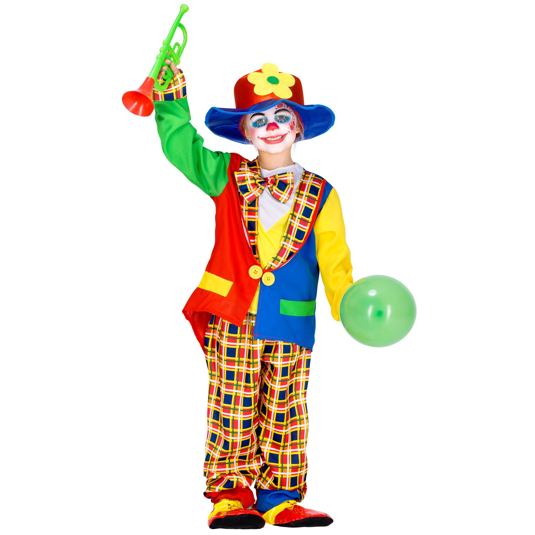 tectake® Kinder - Teenkostüm Clown Sockenschuss