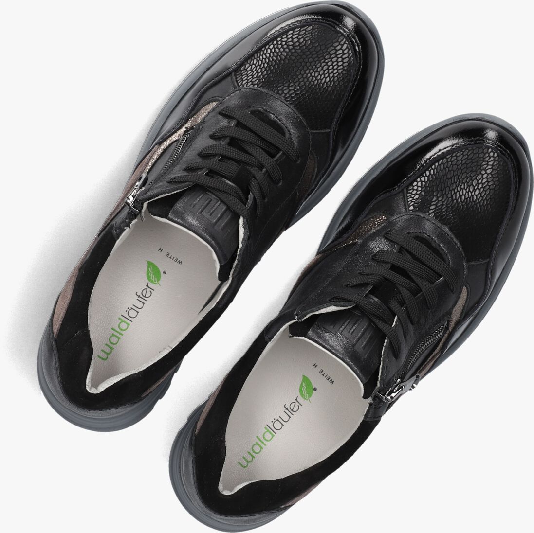 zwarte waldlaufer lage sneakers h carla