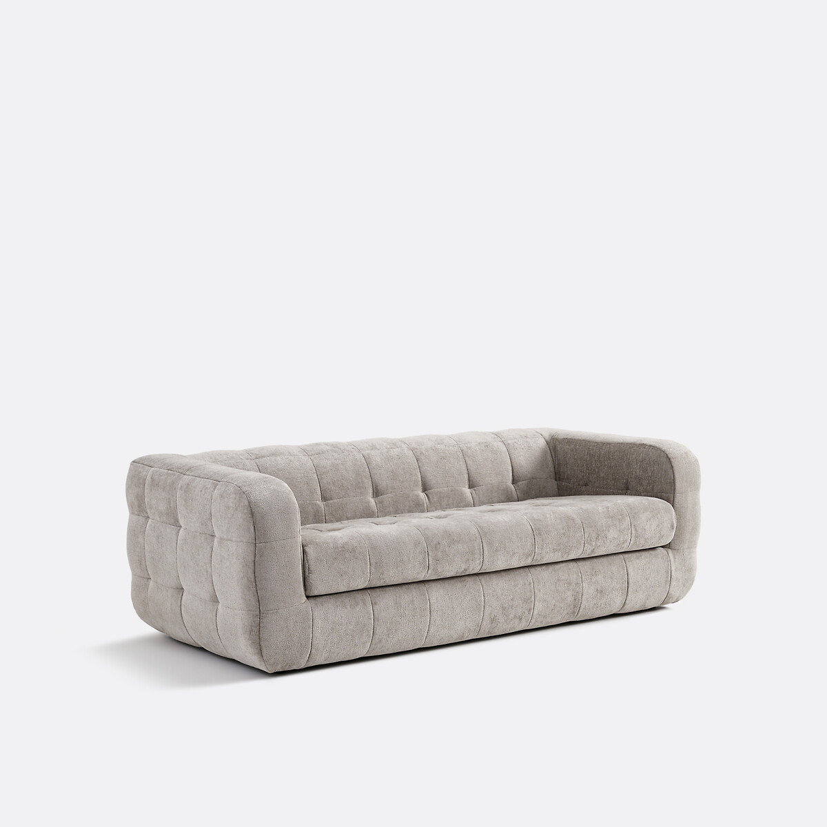 LA REDOUTE INTERIEURS<br>Sofá de 3 lugares, veludo grosso, Pieta