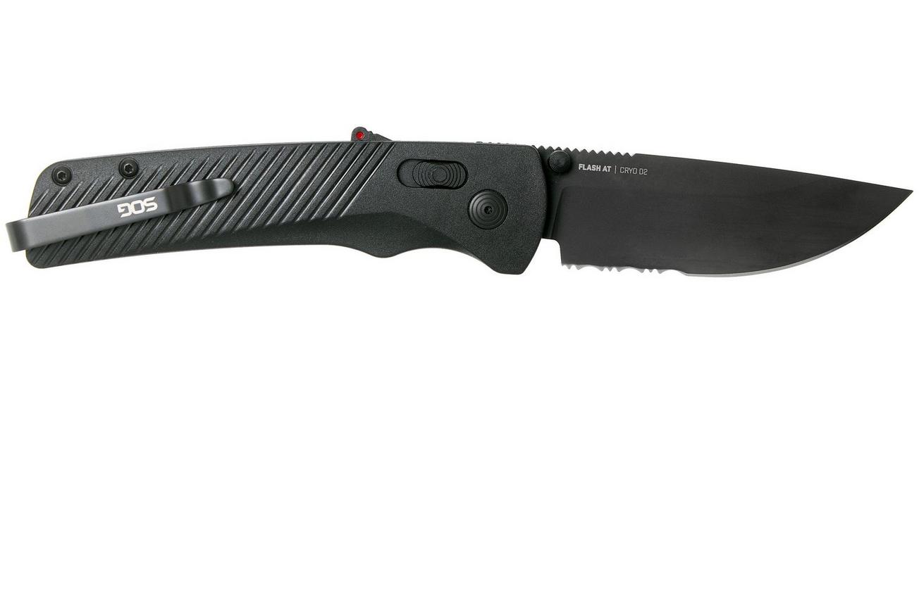 SOG Flash AT Blackout Serrated 11-18-02-57 zakmes