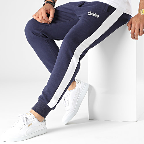 Pantalon Jogging A Bandes Bennett Poster Bleu Marine