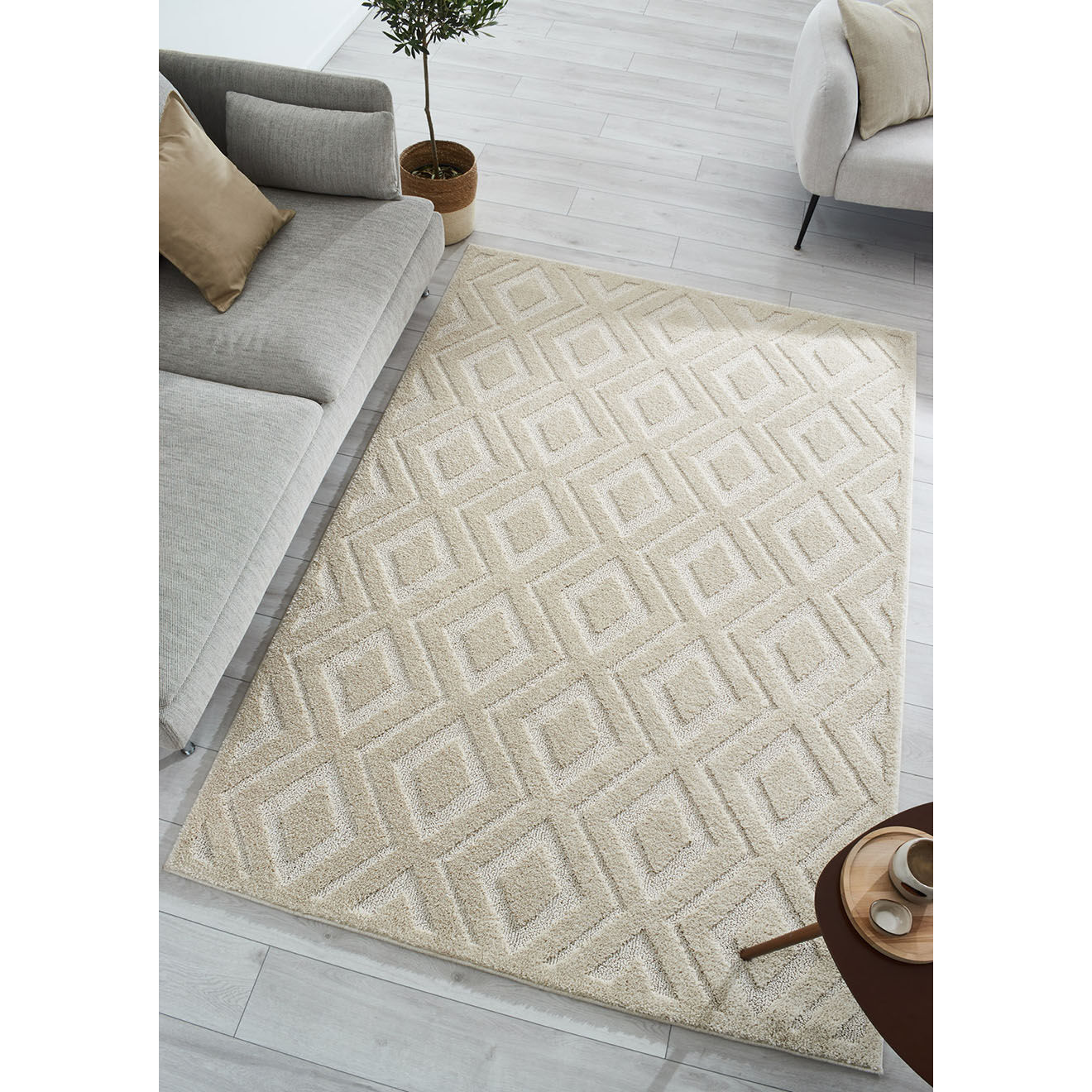 Nazar Rugs Tapis Harmonie 912 crème - 120x170 cm
