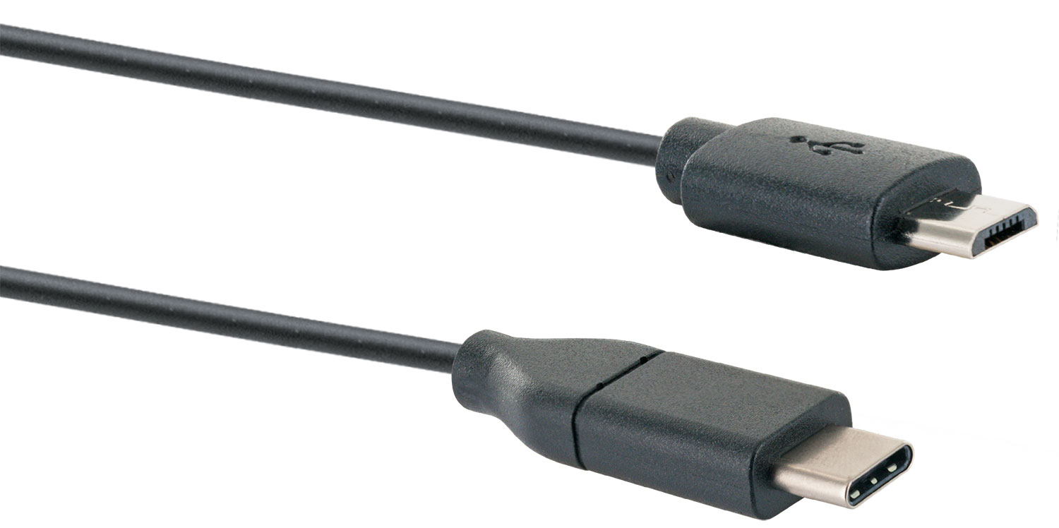 Schwaiger USB-C naar Micro-USB Adapterkabel