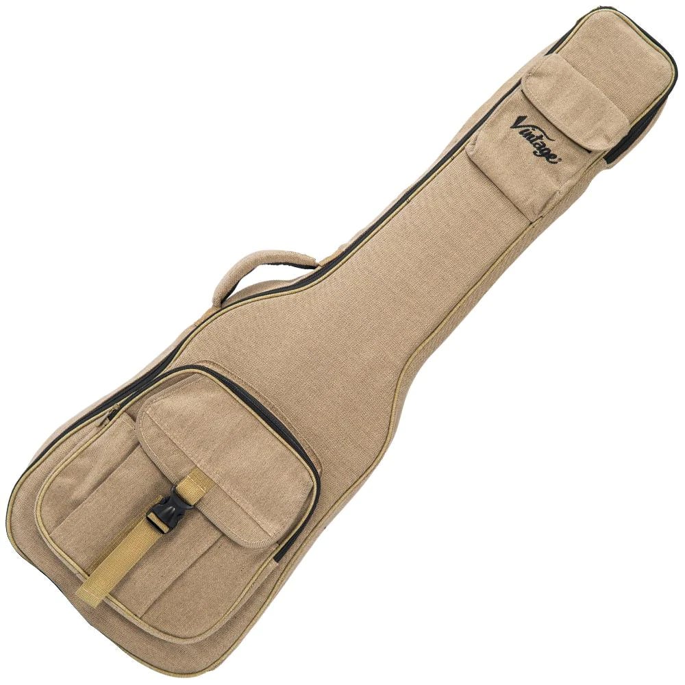 Vintage VCBG2 canvas flightbag voor basgitaar