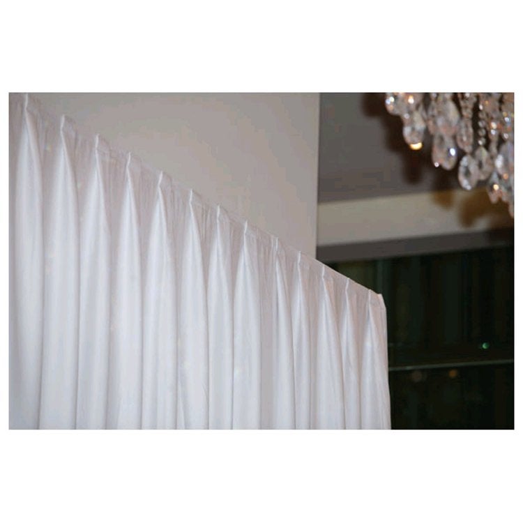 Wentex Pipe & Drape doek 280x120cm medium gloss satin wit