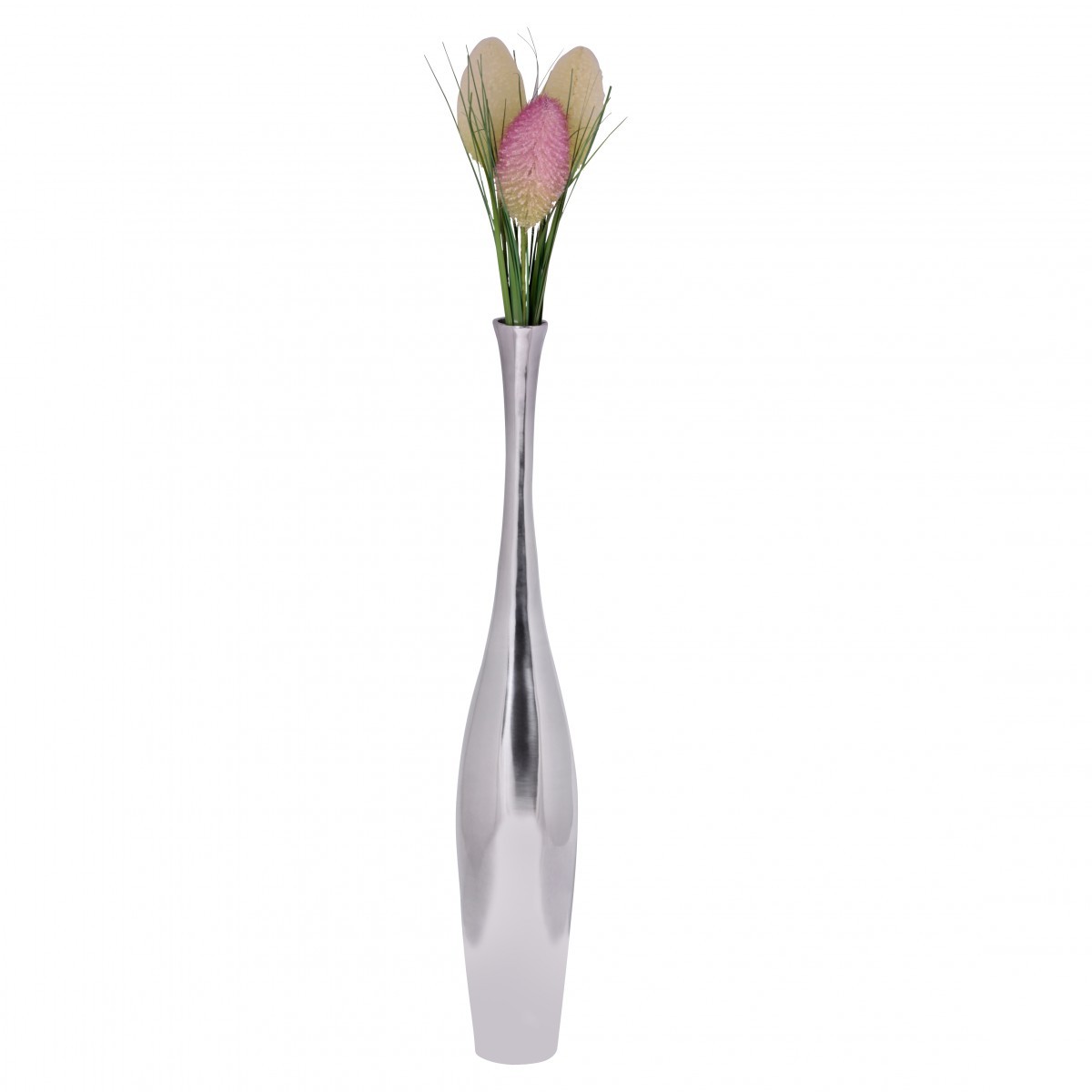 Deko Vase - schmal - Aluminium
