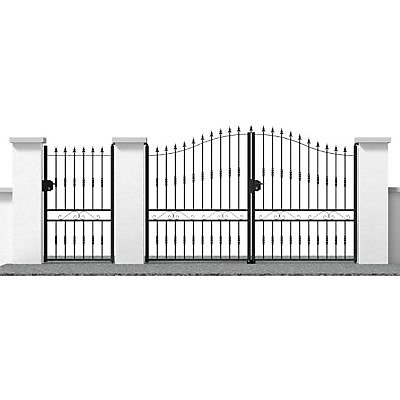 Portillon Jardimat fer Chaprais noir - 100 x h.165 cm