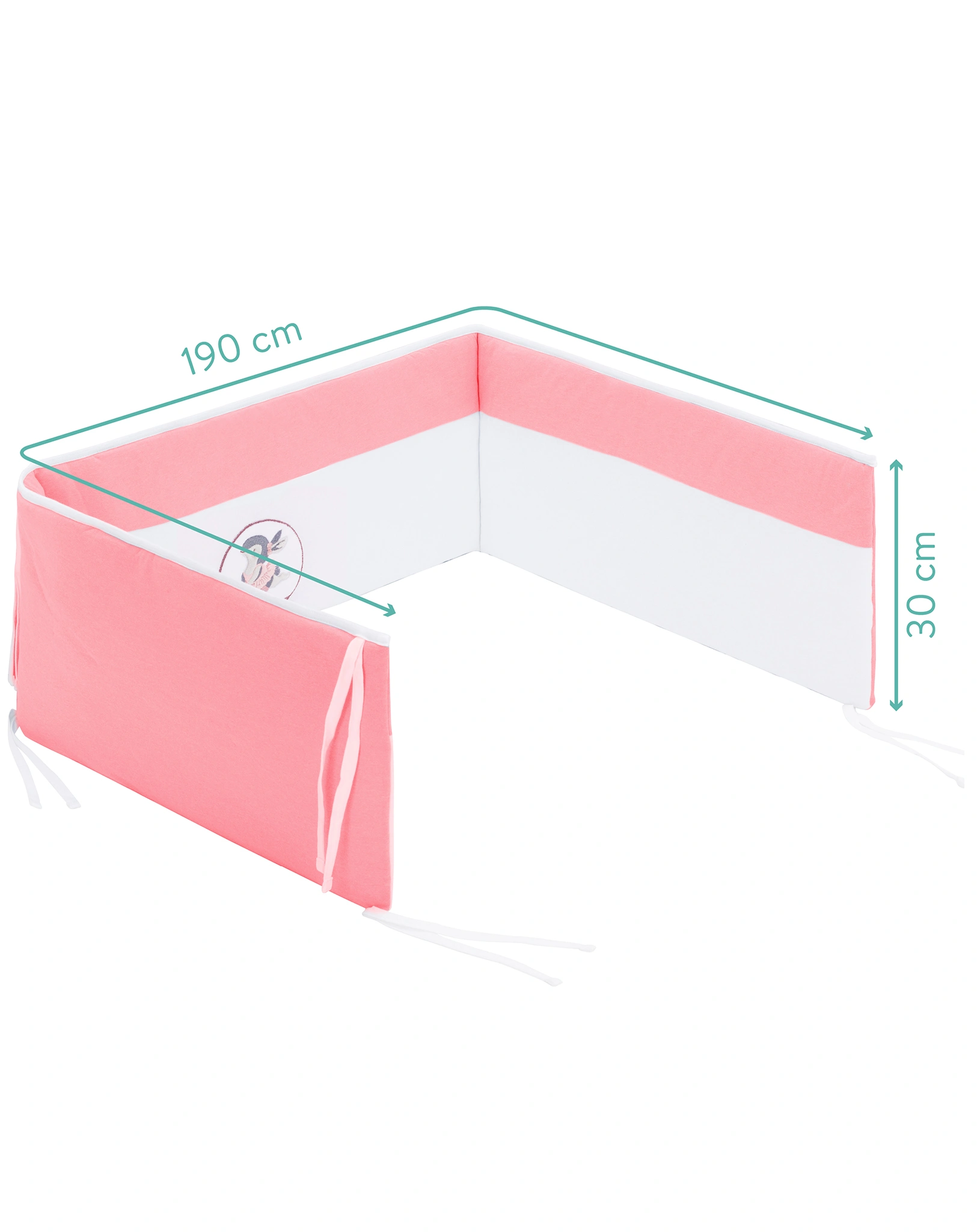 Nestchen BASIC - HÄSCHEN (190x30) in rosa