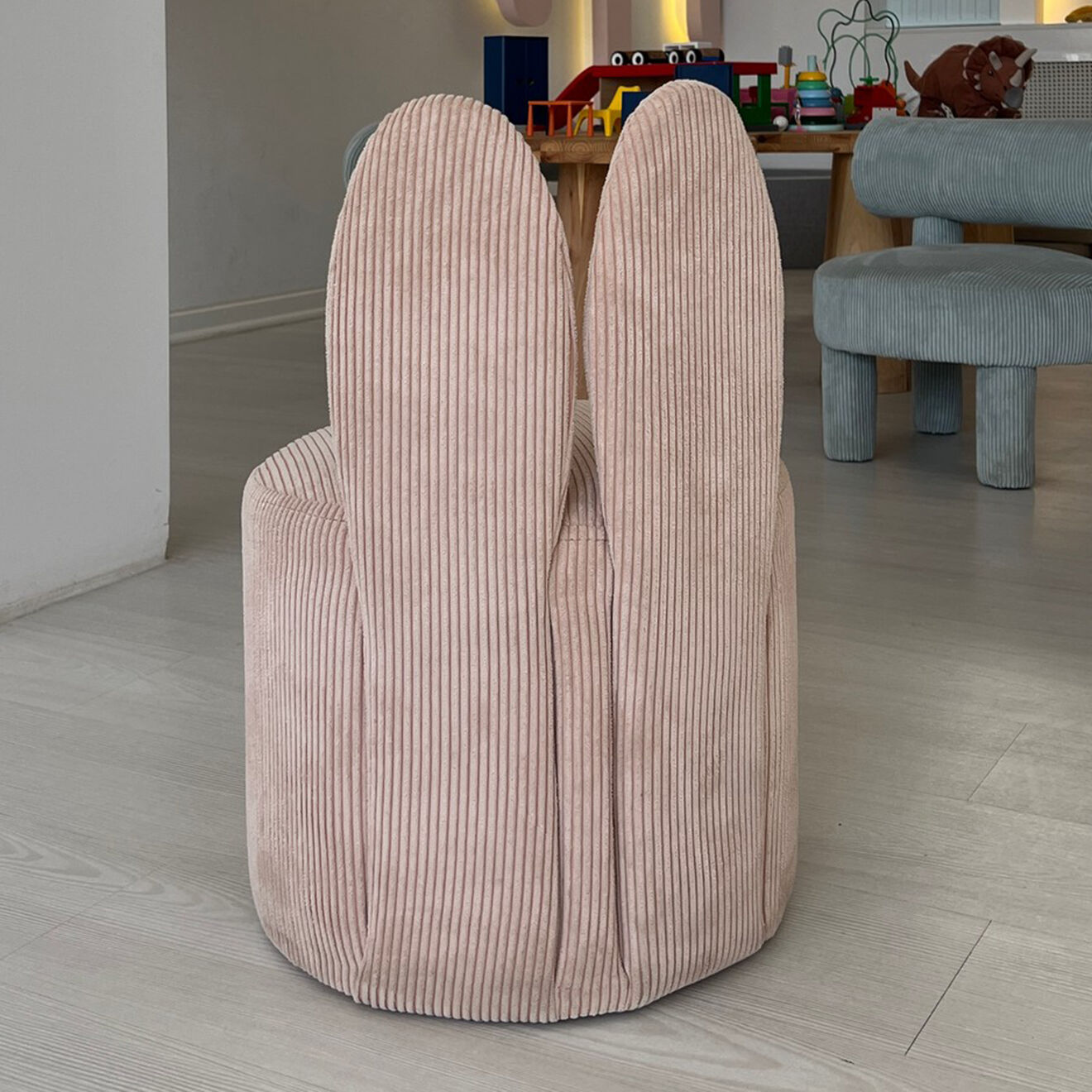 Homitis Pouf Bunny rose - 39x58x39 cm