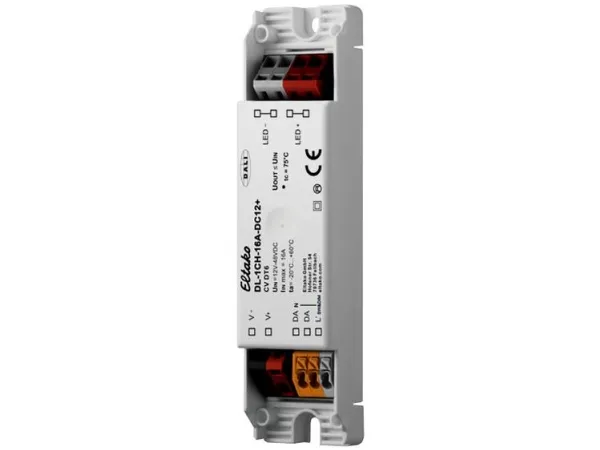 Eltako DL-1CH-16A-DC12 , Lysdæmper, Ekstern, Trådløs, Hvid, LED, IP20