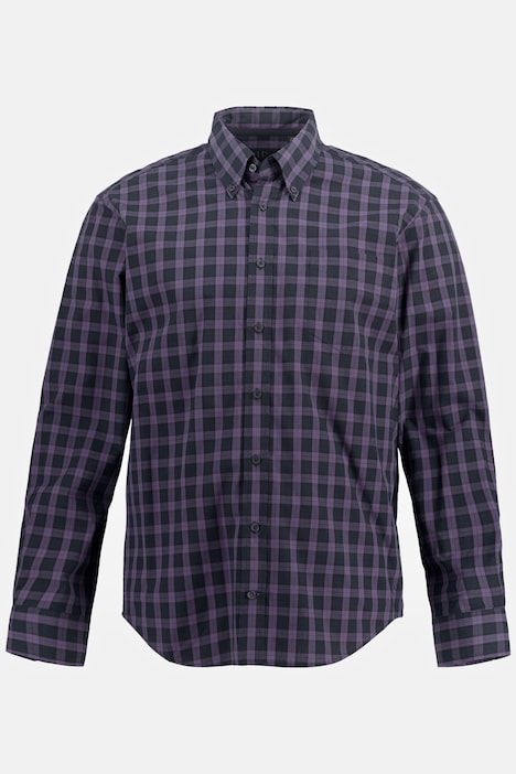 Karohemd, Langarm, Buttondown-Kragen, Modern Fit