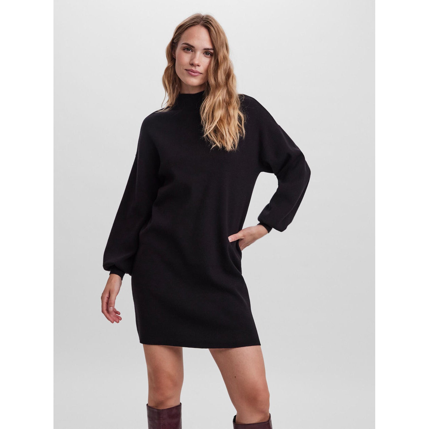 Vero Moda  Nancy Long Sleeve Funnel Neck Dress