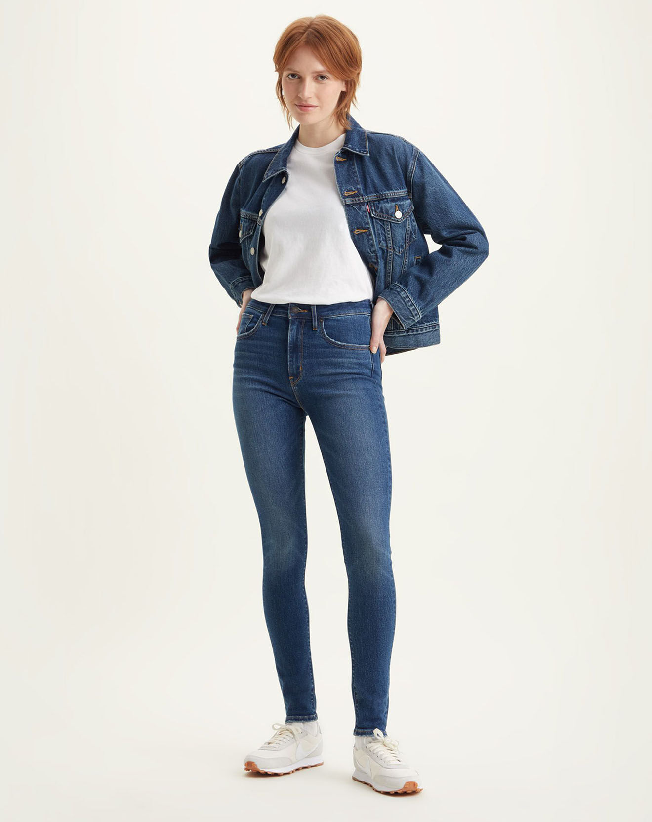 Levi's® Jean 721 taille haute Skinny bleu foncé