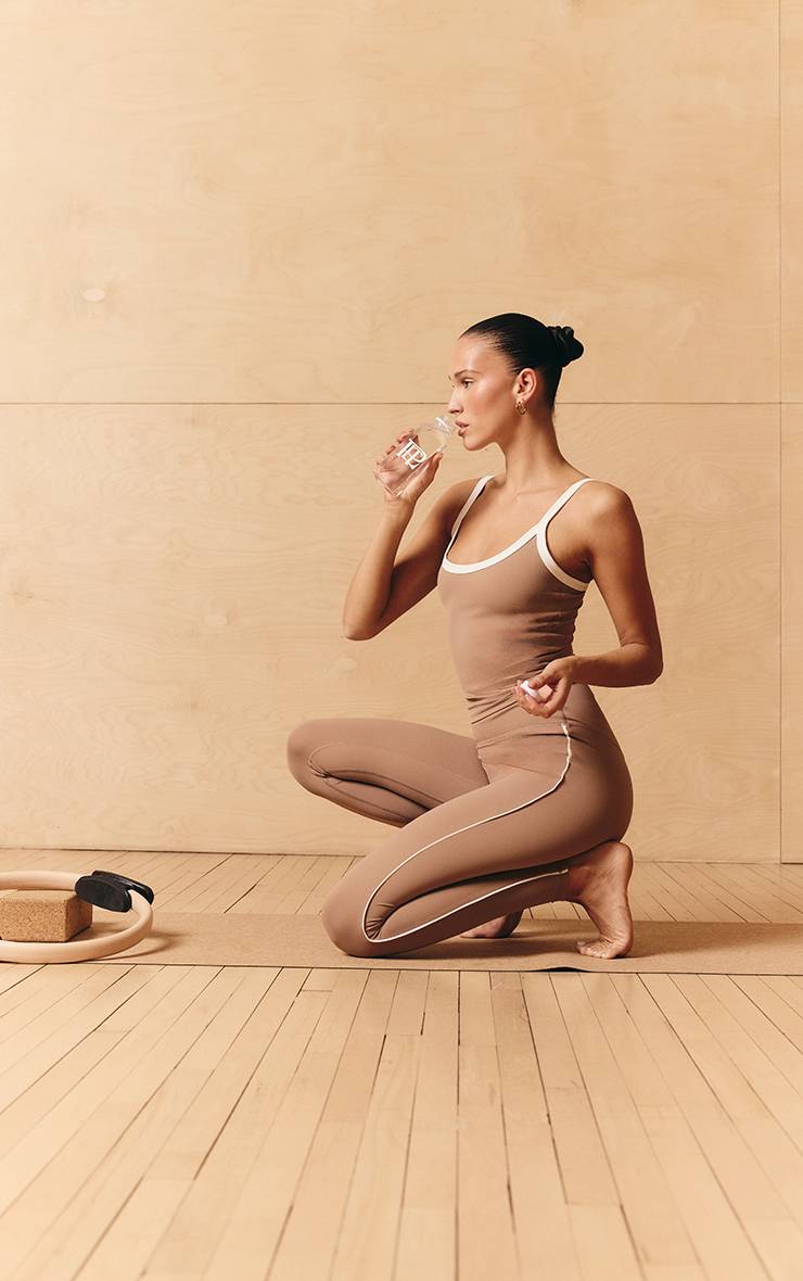 Moka Legging De Sport Taille Haute Sculptant Avec Détails Contrastés