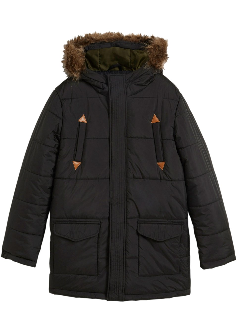 Veste d'hiver garçon pratique à capuche