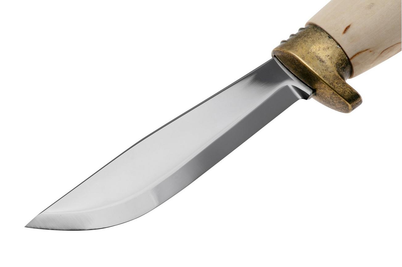 Marttiini Deluxe Skinner 167014 Stainless, Curly Birch, jachtmes