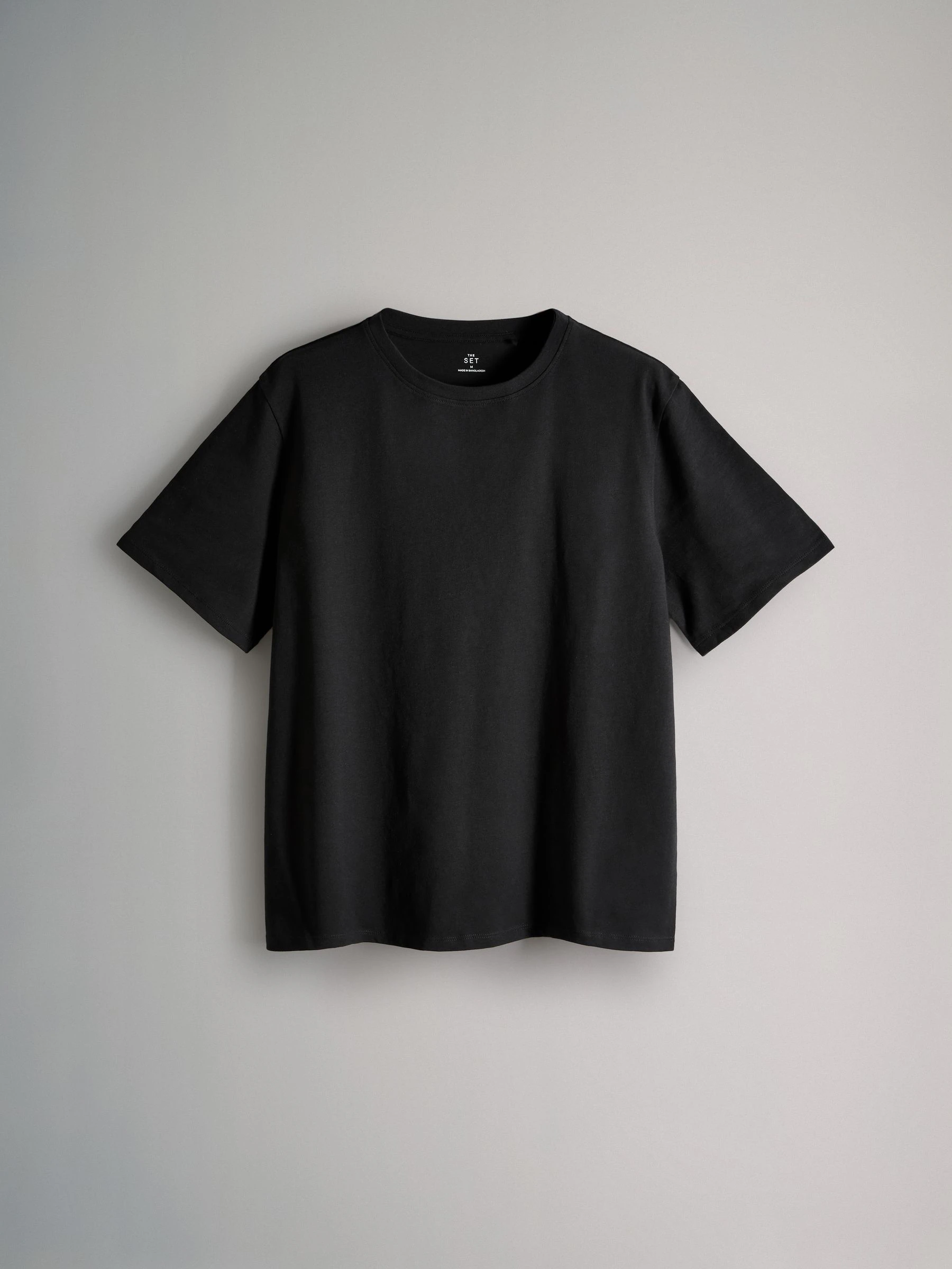Zwart/donkerrood/warm kiezelkleurig/Crème - The Set verpakking van 4 relaxte T-shirts met korte mouwen