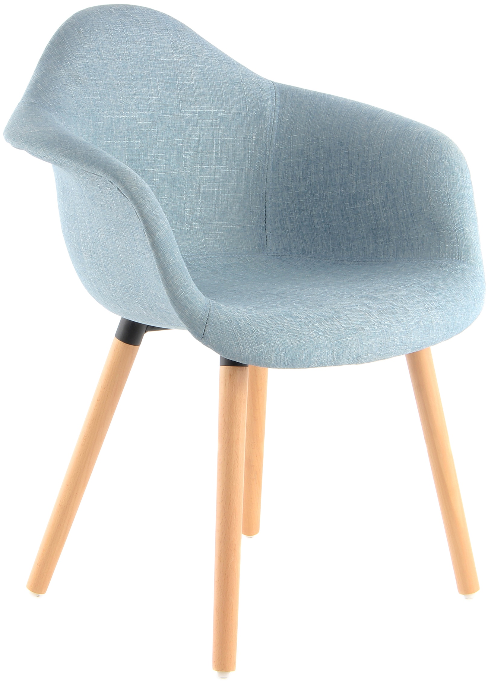 Kayoom Polsterstuhl »Stuhl Winston 325 2er-Set, weiche Sitzfläche aus Schaumstoff« (Set) 2 Stk.attraktiv, Holzbeine, weiche Sitzfläche aus Schaumstoff