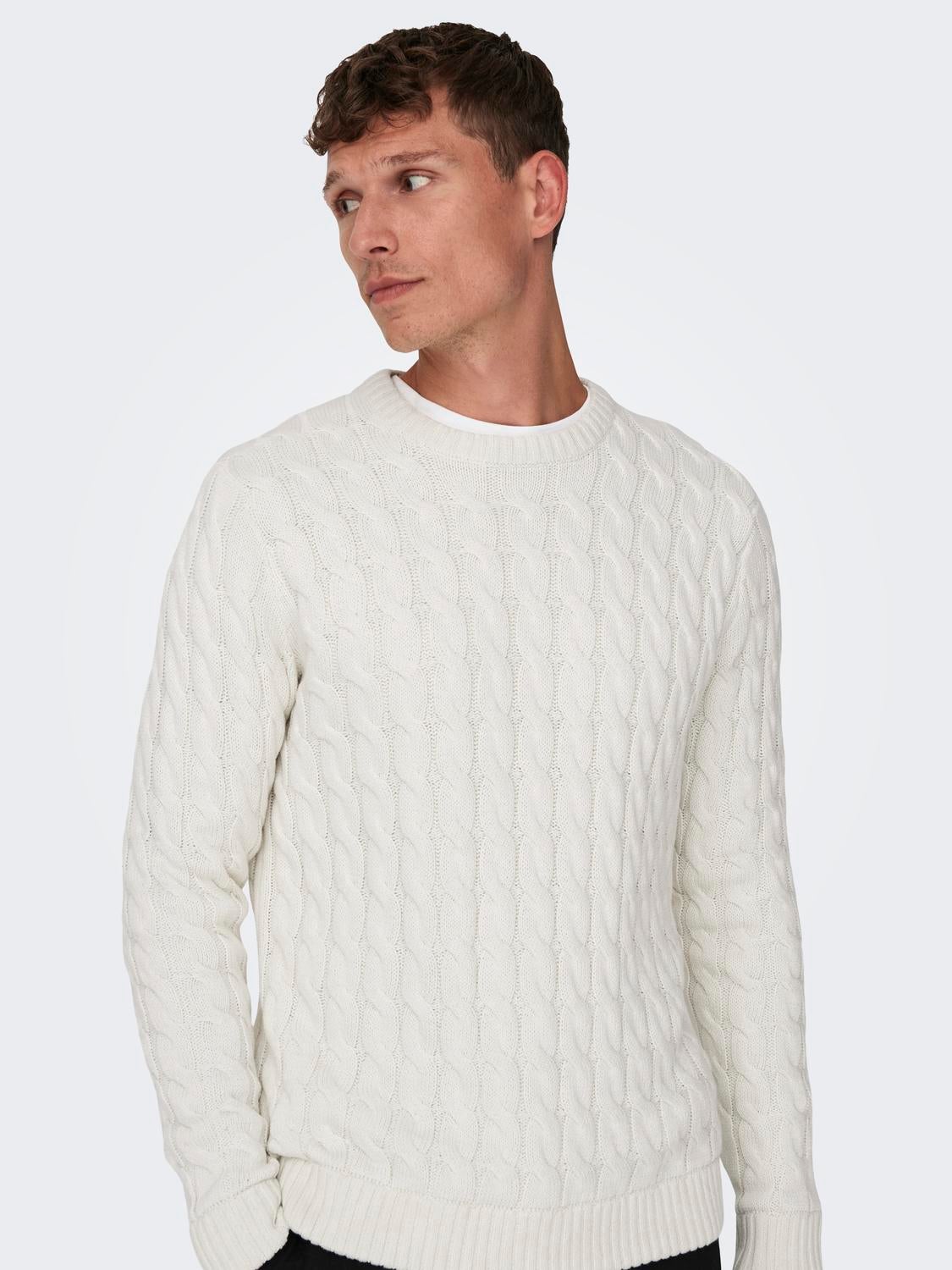 ONSKICKER Pullover Antique White