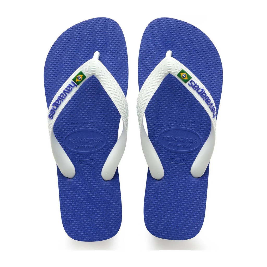 Havaianas Brasil Logoteenslippers marineblauw