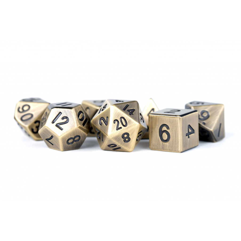Set de 7 Dés JDR - Métalliques